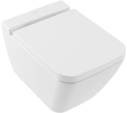 Villeroy & Boch Set vas wc suspendat, Villeroy Boch, Finion, DirectFlush, cu capac soft close si quick release, alb alpin (FINION SET WC SUSP)