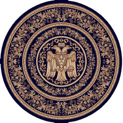 LOTOS Covor Lotos, Model Bisericesc, 15032, Albastru, Rotund, Diverse Dimensiuni, 1800 gr mp (2211698691526) Covor