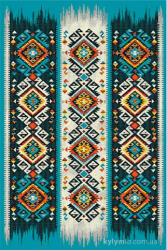 Delta Carpet Covor Kolibri 11226-140, Albastru, Diverse Dimensiuni, 2200 gr mp (4823057011173) Covor