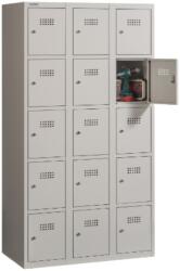  DULAP METALIC VALORI CU 15 COMPARTIMENTE, 900x450x1800 mm, Neasamblat, FIRST (96002364) Dulap arhivare