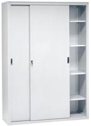  DULAP METALIC CU USI GLISANTE SI 8 RAFTURI, 1500x450x2000 mm (LxlxH), 65 kg/polita, Italia (9611380) Dulap arhivare