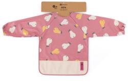 Petite&mars Hosszú ujjas vízálló előke 24hó ben pink pears