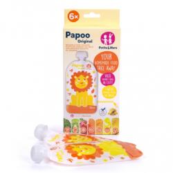 Petite&mars Papoo original tasak bébiételekhez 6db oroszlán