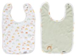 BÉbÉ-jou Frottír előke 0-36hó 2db rainbow sky b303403