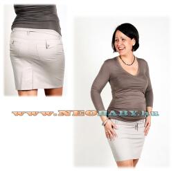 R&d Réka kismama vászon szoknya (2xl) 01394 /drapp