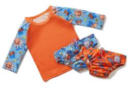 Bambinomio Uv szűrős fürdőruha szett s (5-7 kg) wave swset0-6mwav