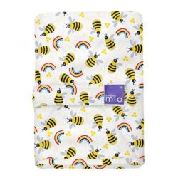 Bambinomio összehajtható utazó pelenkázó lap 60x43cm honeybee hive cm hive