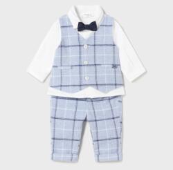 Mayoral Moda 4 részes szett - ing, hosszúnadrág, mellény és csokornyakkendő / newborn boy 1j 1-2 hó 2520 - 3 hellblau