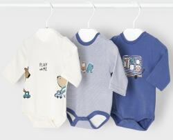 Mayoral Moda Hosszú ujjú body szett 3db-os / blau - newborn boy/1q - 0-1 hó 2714-18