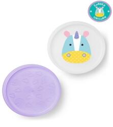 Skip Hop Csúszásgátlós lapos tányér 2db-os unikornis skip252240