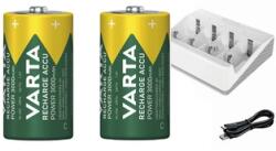 Bosch VARTA 2 x 1.2V HR20 (D) + 1 x 9V 7HR9V ceruzaakkumulátor és töltő szett (1600A032EA)