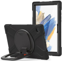 Tech-Protect Tok Samsung X200/X205 Galaxy Tab A8 10.5 ütésálló tablet tok 360 fokos védelemmel, 4H kijelzővédő üveggel - Tech-Protect X-Armor - fekete (ECO csomagolás)