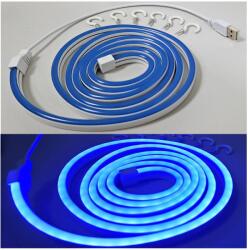 Baterie Centrum Bandă LED flexibilă NEON LED/5V 1, 8 m albastru (BC0573)