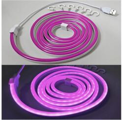 Baterie Centrum Bandă LED flexibilă NEON LED/5V 1, 8 m mov (BC0574)