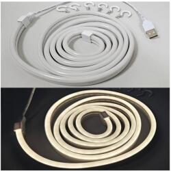 Baterie Centrum Bandă LED flexibilă NEON LED/5V 1, 8 m alb (BC0575)