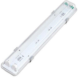 Asalite Por-és páramentes armatúra 2x60cm T8 LED csőre előkészítve (2x9W fénycső nem tartozék) (ASAL0217)