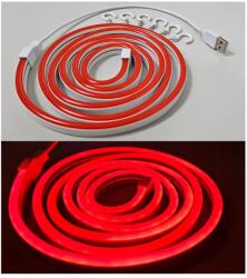 Baterie Centrum Bandă LED flexibilă NEON LED/5V 1, 8 m roșu (BC0571)