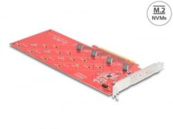 Delock PCI Express x16 - 4 x belső NVMe M. 2 Key M 110mm (90617) (90617) - aqua