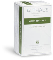 Althaus Grün Matinee ízesített zöld tea - Deli Pack, 20 × 1, 75 g
