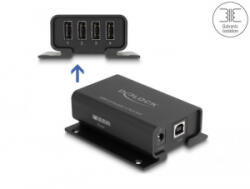 Delock 4 portos USB 2.0 izolátor hub 5 kV izolációval adatvonalakhoz (64226) (64226)