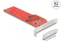 Delock PCI Express x8 - 2 x belső NVMe M. 2 Key M 110mm (90616) (90616) - aqua