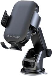 Wozinsky WUMID telefontartó 15W induktív töltővel autós műszerfalhoz - fekete