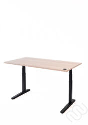Állítható Asztal - InspiDesk Pro - Akác 178x80 cm lap - Integrált vezérlő - Fekete láb