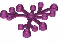 LEGO® 2417c71 - LEGO magenta növény-ág 6x5 méretű - 2 db/csomag (2417c71)