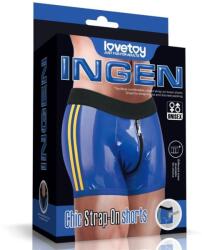 Lovetoy Boxeri-suport Pentru Strap-on Chic, Albastru, M/l (talie 90-100 Cm)