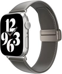 SwitchEasy Apple Watch bőr óraszíj S4-S9 42/44/45/49mm szürke (SAW459238GR24)