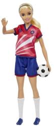 Mattel Barbie Păpușă fotbalistă - Barbie în tricou roșu (25HCN17) Papusa Barbie
