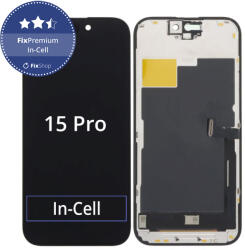 Apple Ecran In-Cell FHD pentru iPhone 15 Pro, Sticlă tactilă cu ramă, FixPremium