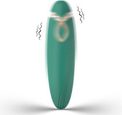 Passion Labs Stimulator Clint, 9 Moduri Vibratii, Silicon, USB, Verde, 11.2 cm, Passion Labs Vibrator