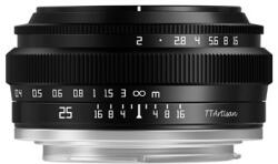 TTArtisan 25mm f/2 Nikon Z Mount fekete objektív