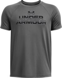 Under Armour Tricou Under Armour Tech Split Wordmark 1383010-025 Marime YXS (1383010-025) - top4running