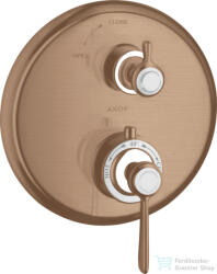 Hansgrohe Axor Montreux termosztátos falsík alatti kád/zuhany csaptelep, szálcsiszolt vörös arany hatású 16801310 (16801310)