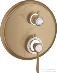 Hansgrohe Axor Montreux termosztátos falsík alatti kád/zuhany csaptelep, szálcsiszolt bronz 16801140 (16801140)