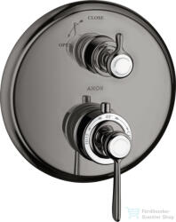 Hansgrohe Axor Montreux termosztátos falsík alatti kád/zuhany csaptelep, polírozott fekete króm 16801330 (16801330)