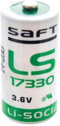 Saft Lítium elem LS17330 3.6V LiSOCl2 2.1Ah 2/3AA (LS17330)
