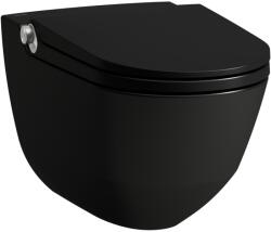 Laufen H8206917160001 Cleanet Riva bidéfunkciós fali Wc, perem nélküli , mélyöblítéses FEKETE MATT