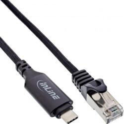 InLine Cablu de retea RJ45 USB 3.2 type C la RJ45 LAN Gigabit 2m, InLine IL33381A (IL33381A)