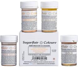 Sugarflair Colours Fémfesték készlet 4x20g - Sugarflair (T701T)