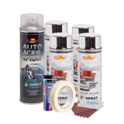 AVEX Kit complet reparatie si vopsire jante culoare Crom Metalic, V4 (AVX-KVJ-CV4) - gabiluciauto