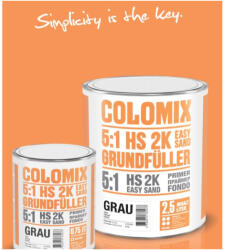 Colomix 2k Primer Hs 5: 1 Easy Sand Grey 0.75l - Primer Gri (10988553)