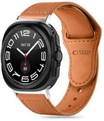 Tech-Protect Leatherfit szíj Samsung Galaxy Watch Ultra 47mm, brown