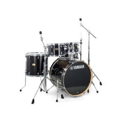 Yamaha SBP2F5RBL Stage Custom Birch dobszerelés, Raven Black, HW-680W állványzattal