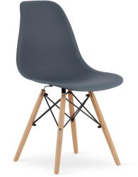 Klubfotel Skandináv stílusú étkezőszék OSAKA - sötét szürke