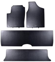 Geyer & Hosaja VW Volkswagen Sharan I 7személyes Geyer Hosaja Prémium fekete gumiszőnyeg szett patenttal