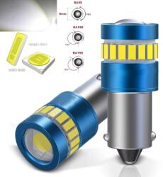 LEDtech H6W BAX9S LED izzó égő Jégfehér - Hideg fehér 6500K Canbus 2db-os készlet✔️ (H6W)