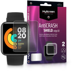 MyScreen Protector Xiaomi Mi Watch Lite ütésálló képernyővédő fólia - MyScreen Protector AntiCrash Shield Edge3D - 2 db/csomag - átlátszó - rexdigital